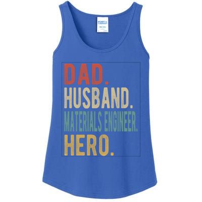 Dad Husband Materials Engineer Hero Funny Gift Ladies Essential Tank