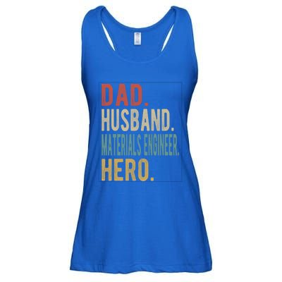 Dad Husband Materials Engineer Hero Funny Gift Ladies Essential Flowy Tank