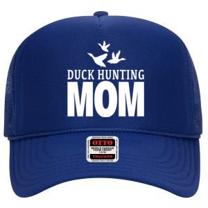 Duck Hunting Mom Flying Ducks Gift High Crown Mesh Back Trucker Hat