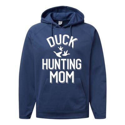 Duck Hunting Mom Gift Performance Fleece Hoodie