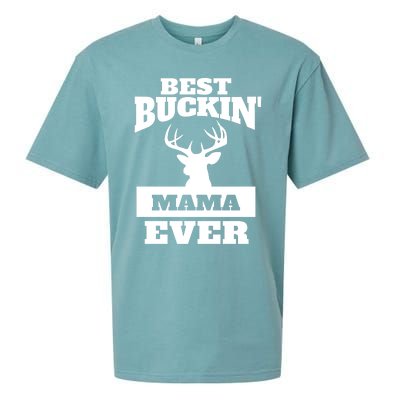 Deer Hunting Mom Gift Best Buckin Mama Ever Gift Sueded Cloud Jersey T-Shirt