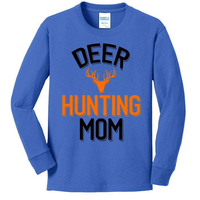 Deer Hunting Mom Cool Hunting Parent Funny Gift Kids Long Sleeve Shirt