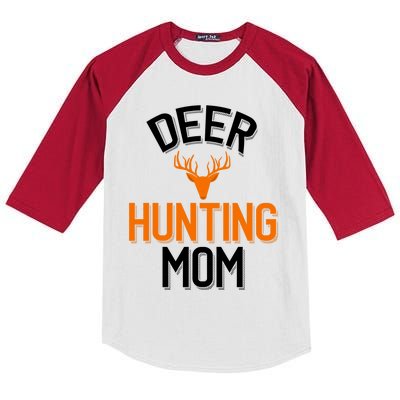 Deer Hunting Mom Cool Hunting Parent Funny Gift Kids Colorblock Raglan Jersey