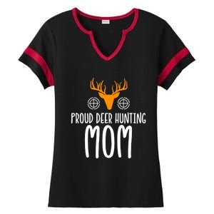 Deer Hunting Mom Gift Ladies Halftime Notch Neck Tee