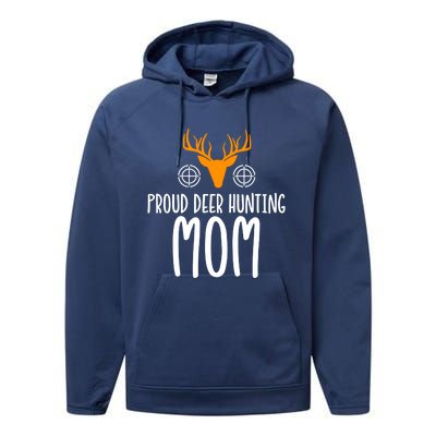 Deer Hunting Mom Gift Performance Fleece Hoodie