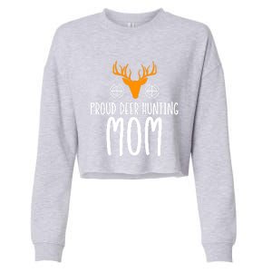 Deer Hunting Mom Gift Cropped Pullover Crew