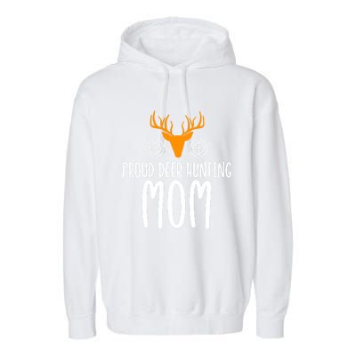 Deer Hunting Mom Gift Garment-Dyed Fleece Hoodie