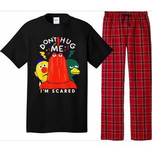 Don't Hug Me I'm Scareds Funny Saying Sarcasm Pajama Set