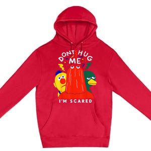 Don't Hug Me I'm Scareds Funny Saying Sarcasm Premium Pullover Hoodie