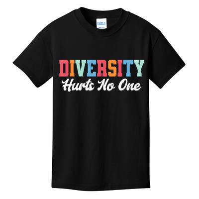 Diversity Hurts No One Lgbtq+ Gifts Human Rights Equality Kids T-Shirt