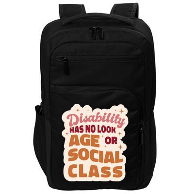 Disability Has No Look Age Or Social Class Impact Tech Backpack
