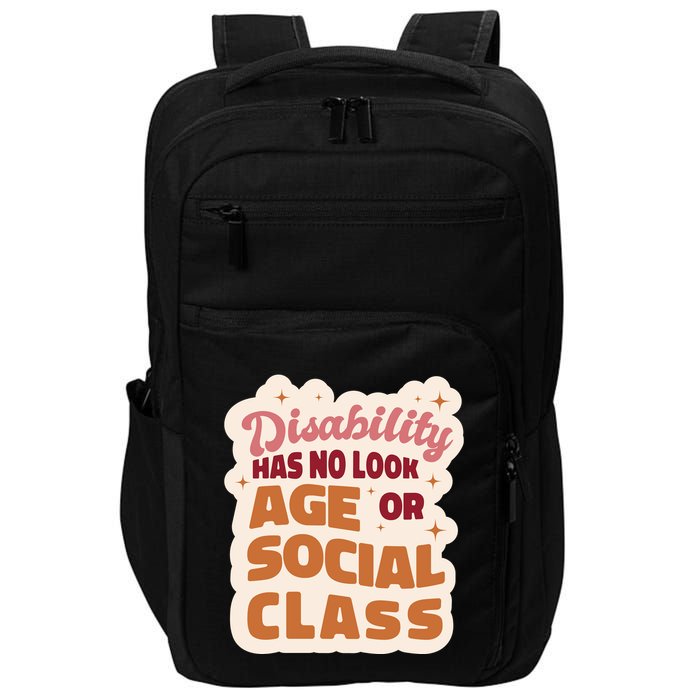 Disability Has No Look Age Or Social Class Impact Tech Backpack