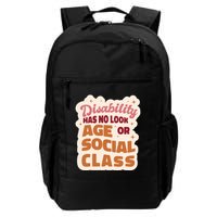Disability Has No Look Age Or Social Class Backpack