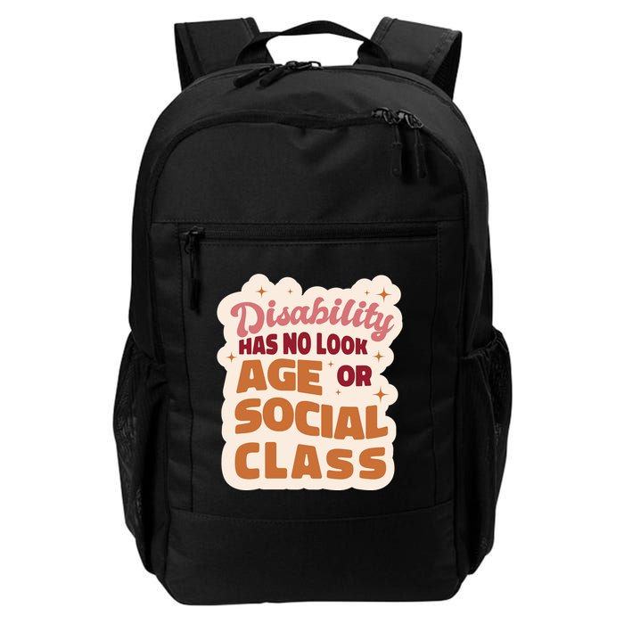 Disability Has No Look Age Or Social Class Backpack