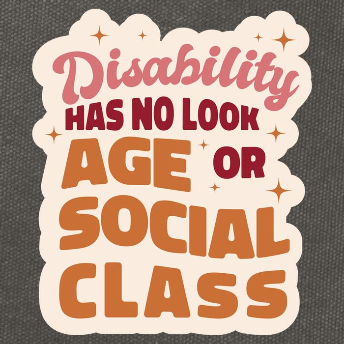 Disability Has No Look Age Or Social Class Cotton Canvas Backpack