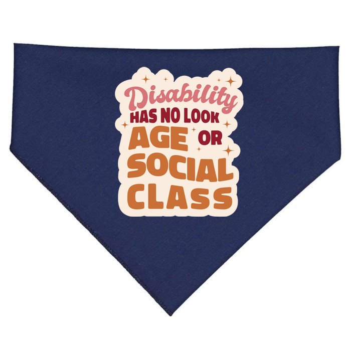 Disability Has No Look Age Or Social Class USA-Made Doggie Bandana