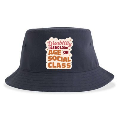 Disability Has No Look Age Or Social Class Sustainable Bucket Hat