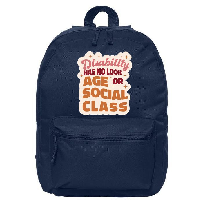 Disability Has No Look Age Or Social Class 16 in Basic Backpack