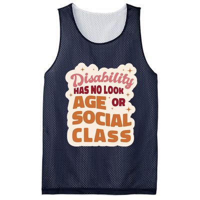 Disability Has No Look Age Or Social Class Mesh Reversible Basketball Jersey Tank