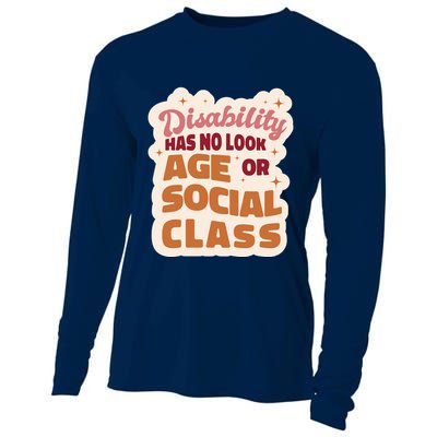 Disability Has No Look Age Or Social Class Cooling Performance Long Sleeve Crew
