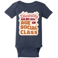 Disability Has No Look Age Or Social Class Baby Bodysuit