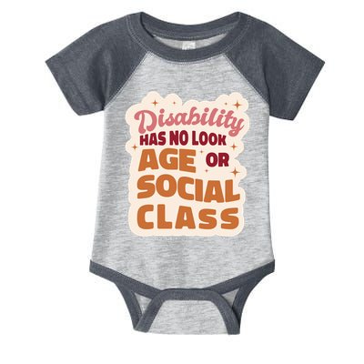 Disability Has No Look Age Or Social Class Infant Baby Jersey Bodysuit
