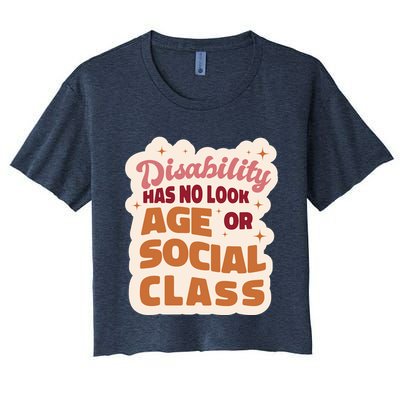 Disability Has No Look Age Or Social Class Crop Top
