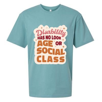 Disability Has No Look Age Or Social Class Sueded Cloud Jersey T-Shirt