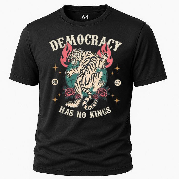 Democracy Has No Kings 86 47 Tiger Cooling Performance Crew T-Shirt
