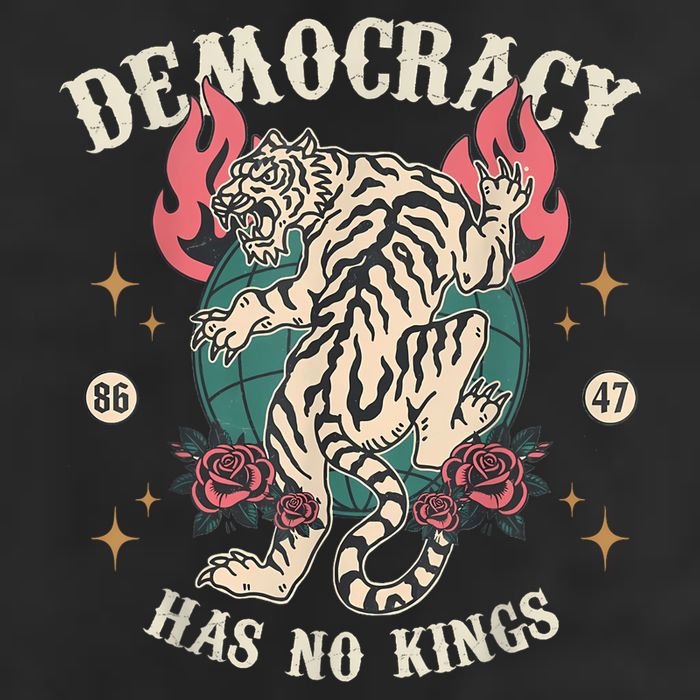 Democracy Has No Kings 86 47 Tiger 11oz C Handle Ceramic Mug