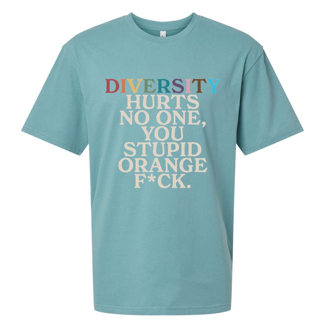Diversity Hurts No One You Stupid Orange Fck Sueded Cloud Jersey T-Shirt