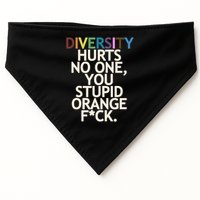 Diversity Hurts No One You Stupid Orange Fck Funny Slogan USA-Made Doggie Bandana