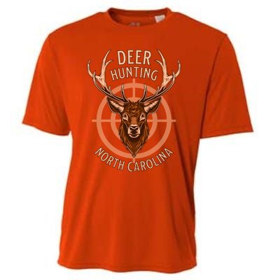 Deer Hunting North Carolina American Outdoor Nature Wildlife Cute Gift Cooling Performance Crew T-Shirt