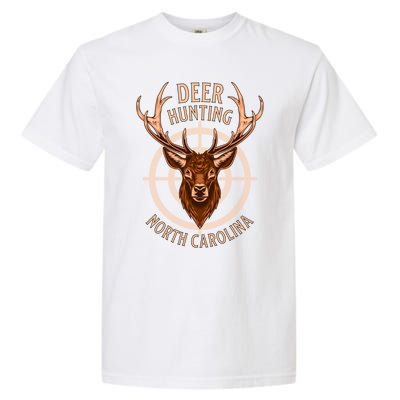 Deer Hunting North Carolina American Outdoor Nature Wildlife Cute Gift Garment-Dyed Heavyweight T-Shirt