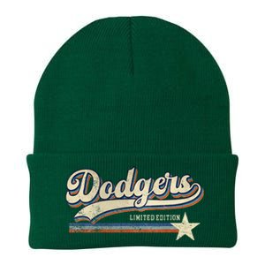 Dodgers Heart Name Knit Cap Winter Beanie