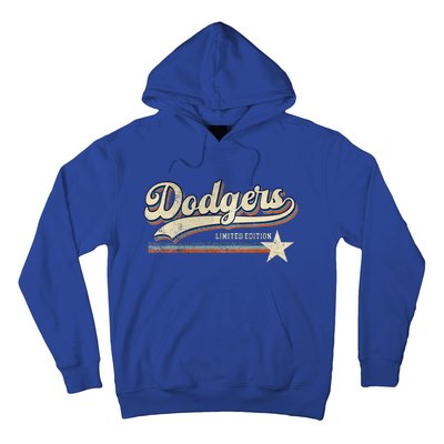 Dodgers Heart Name Hoodie