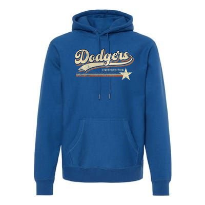 Dodgers Heart Name Premium Hoodie