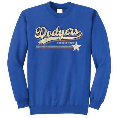 Dodgers Heart Name Tall Sweatshirt