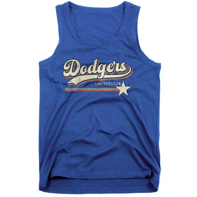 Dodgers Heart Name Tank Top