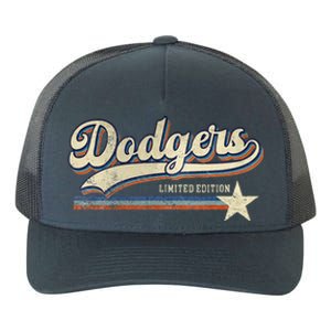 Dodgers Heart Name Yupoong Adult 5-Panel Trucker Hat