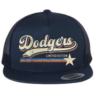 Dodgers Heart Name Flat Bill Trucker Hat