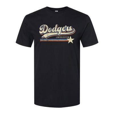 Dodgers Heart Name Softstyle CVC T-Shirt