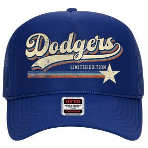 Dodgers Heart Name High Crown Mesh Back Trucker Hat