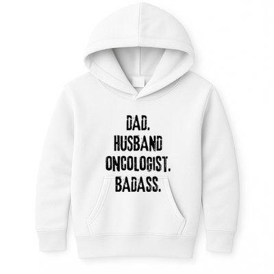 Dad Husband Oncologist Badass Medical Cancer Doctor Chemo Kids Hoodie