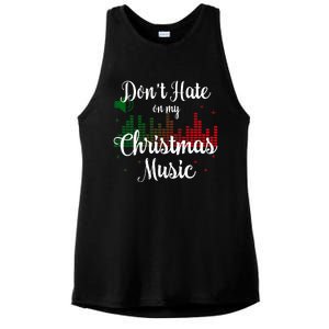 DonT Hate On My Christmas Music Graphic Sound Bar Ladies PosiCharge Tri-Blend Wicking Tank