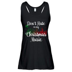 DonT Hate On My Christmas Music Graphic Sound Bar Ladies Essential Flowy Tank