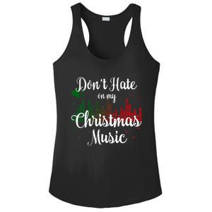 DonT Hate On My Christmas Music Graphic Sound Bar Ladies PosiCharge Competitor Racerback Tank