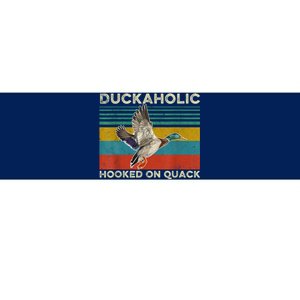 Duckaholic Hooked On Quack Funny Duck Hunting Hunter Gift Bumper Sticker