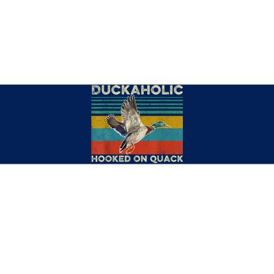 Duckaholic Hooked On Quack Funny Duck Hunting Hunter Gift Bumper Sticker