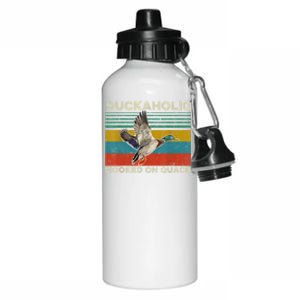 Duckaholic Hooked On Quack Funny Duck Hunting Hunter Gift Aluminum Water Bottle